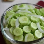 Cucumber and Onions in Vinegar