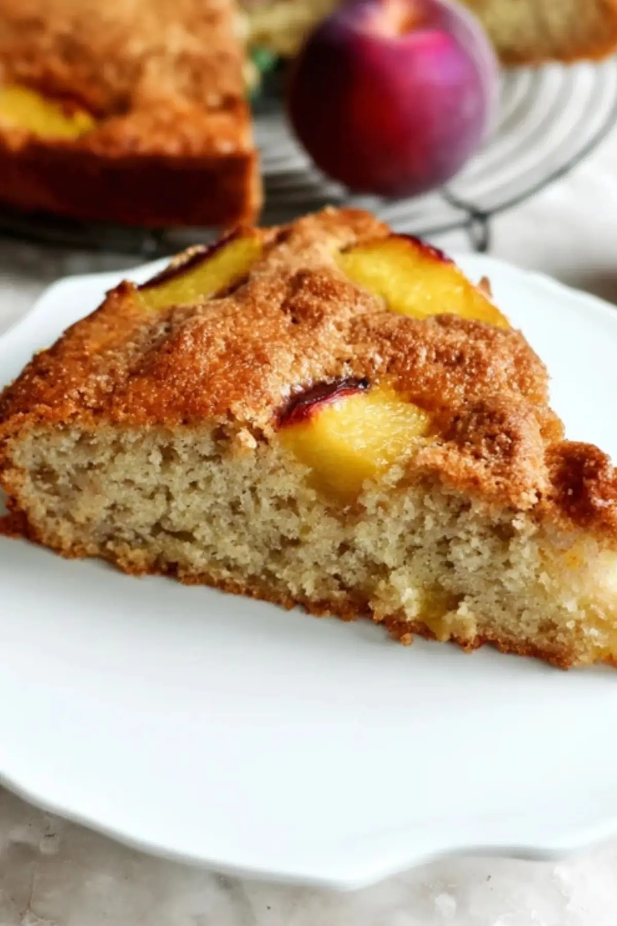 French Nectarine Cake