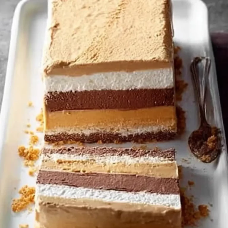 Frozen Peanut Butter and Chocolate Terrine