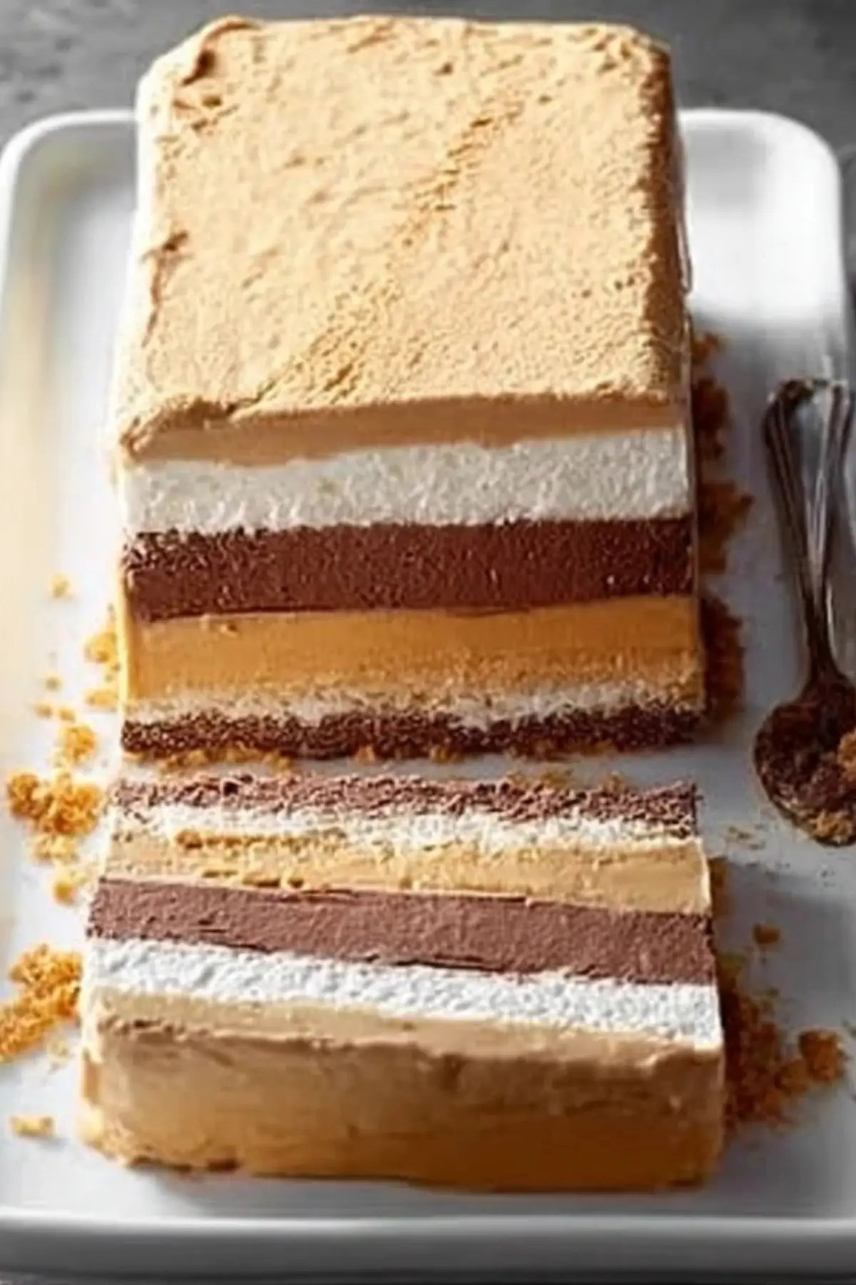Frozen Peanut Butter and Chocolate Terrine