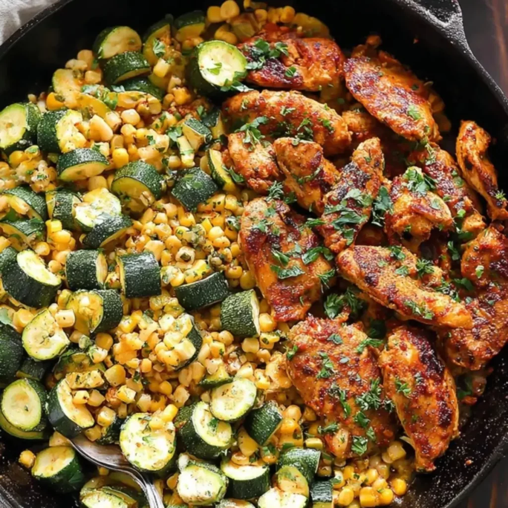 Garlic Butter Chicken with Zucchini