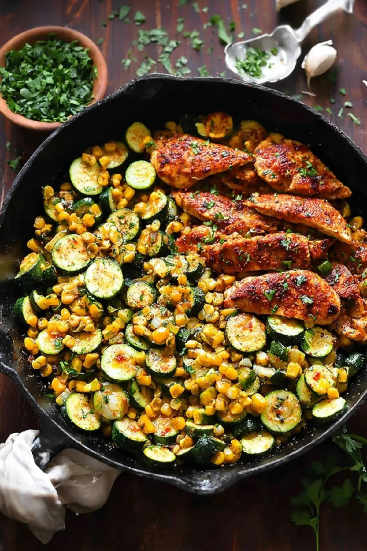 Garlic Butter Chicken with Zucchini