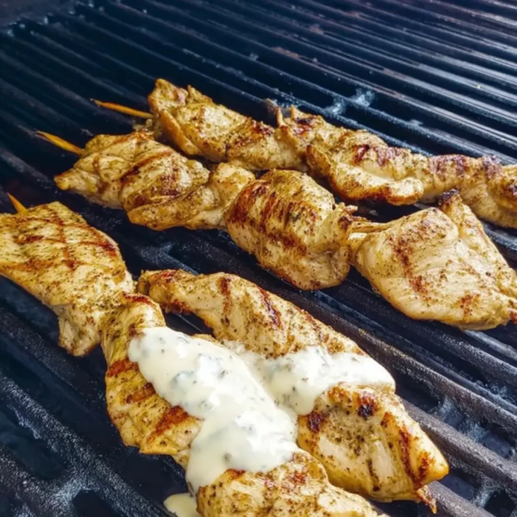 Grilled Chicken with Alabama White Sauce