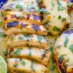 Grilled Salsa Verde Pepper Jack Chicken