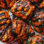 Grilled honey BBQ bacon Chicken kabobs