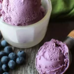 Homemade Blueberry Ice Cream