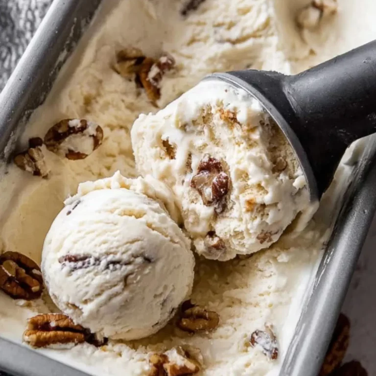 Homemade Butter Pecan Ice Cream