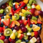 Honey Lime Rainbow Fruit Salad