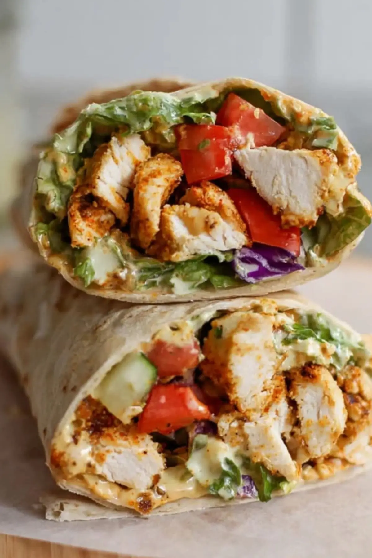 Honey Mustard Chicken Wraps