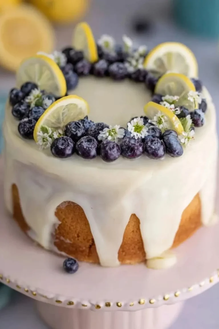 Lemon Blueberry Buttermilk Cake
