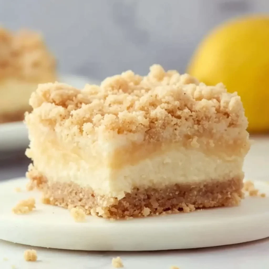 Lemon Cheesecake Crumb Bars