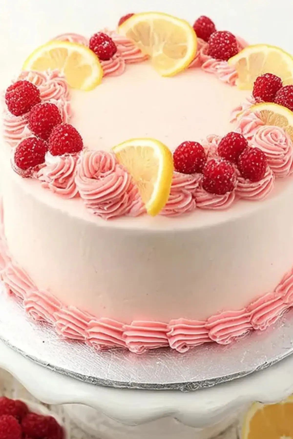 Lemon Raspberry Layer Cake