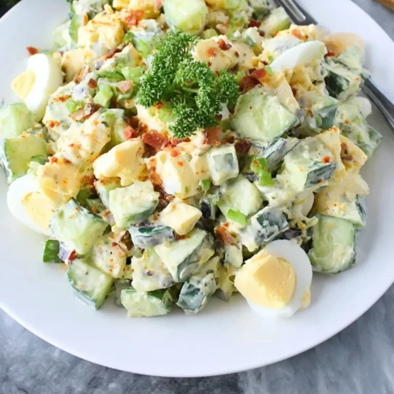 Low Carb Cucumber Egg Salad