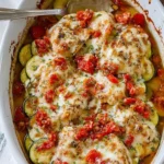Mediterranean Chicken Zucchini Bake
