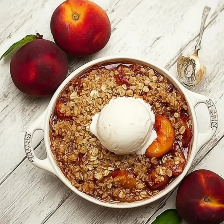 Nectarine Crisp with Cinnamon Oat