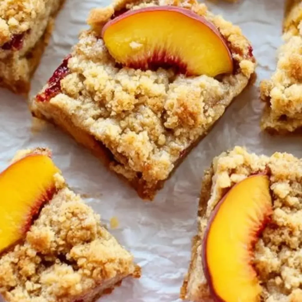 Nectarine Crumble Bars
