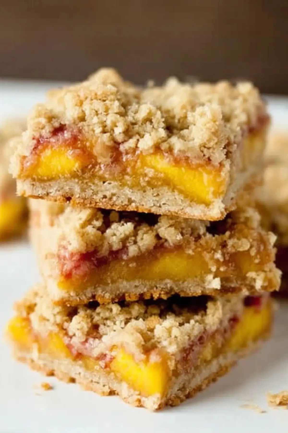 Nectarine Crumble Bars