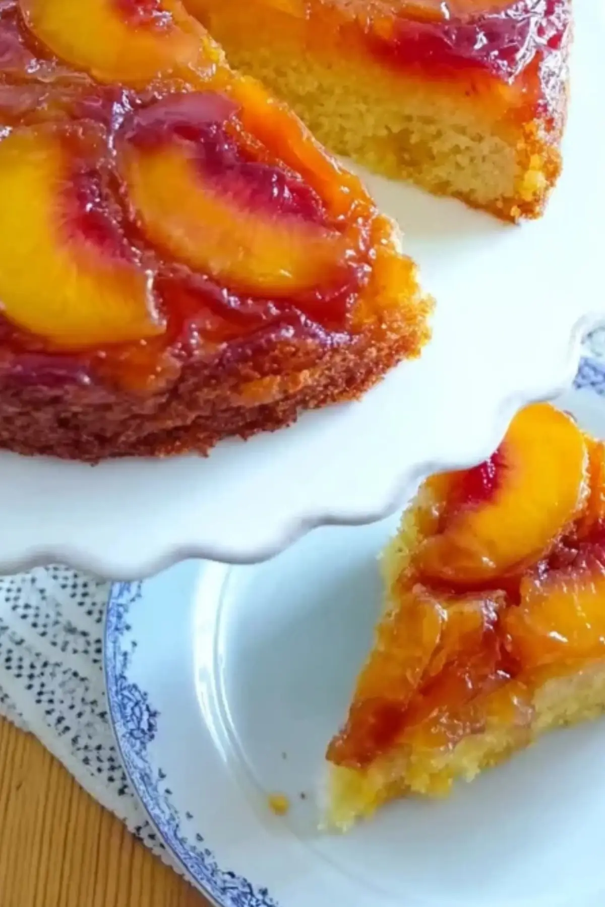 Nectarine Upside Down Cake