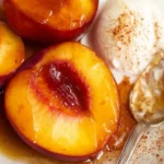 Nectarines with Cinnamon Honey Sauce