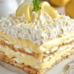 No-Bake Lemon Éclair Cake