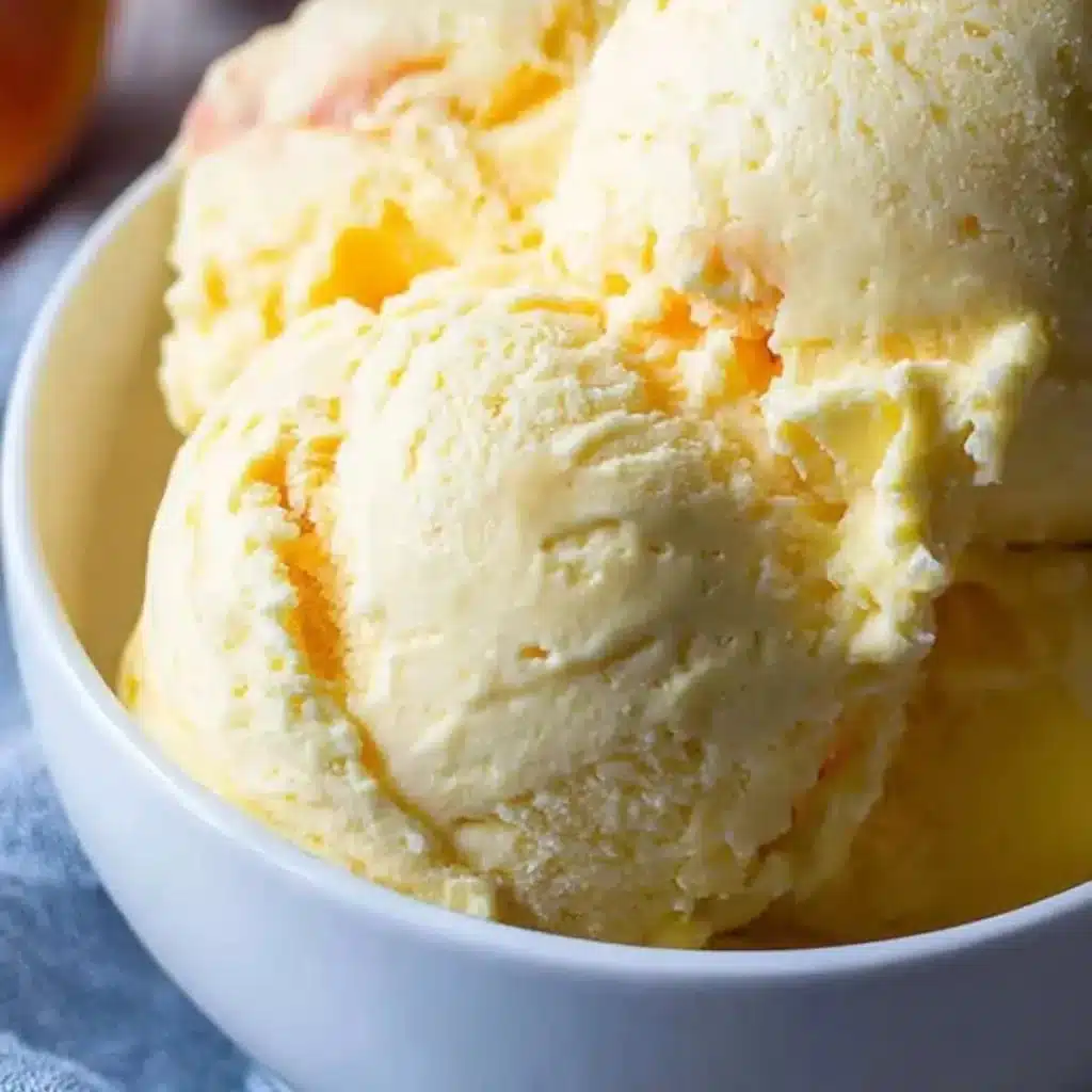 Old Fashioned Peach Ice Cream