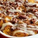 "Pumpkin Pie Bread Pudding with Challah "