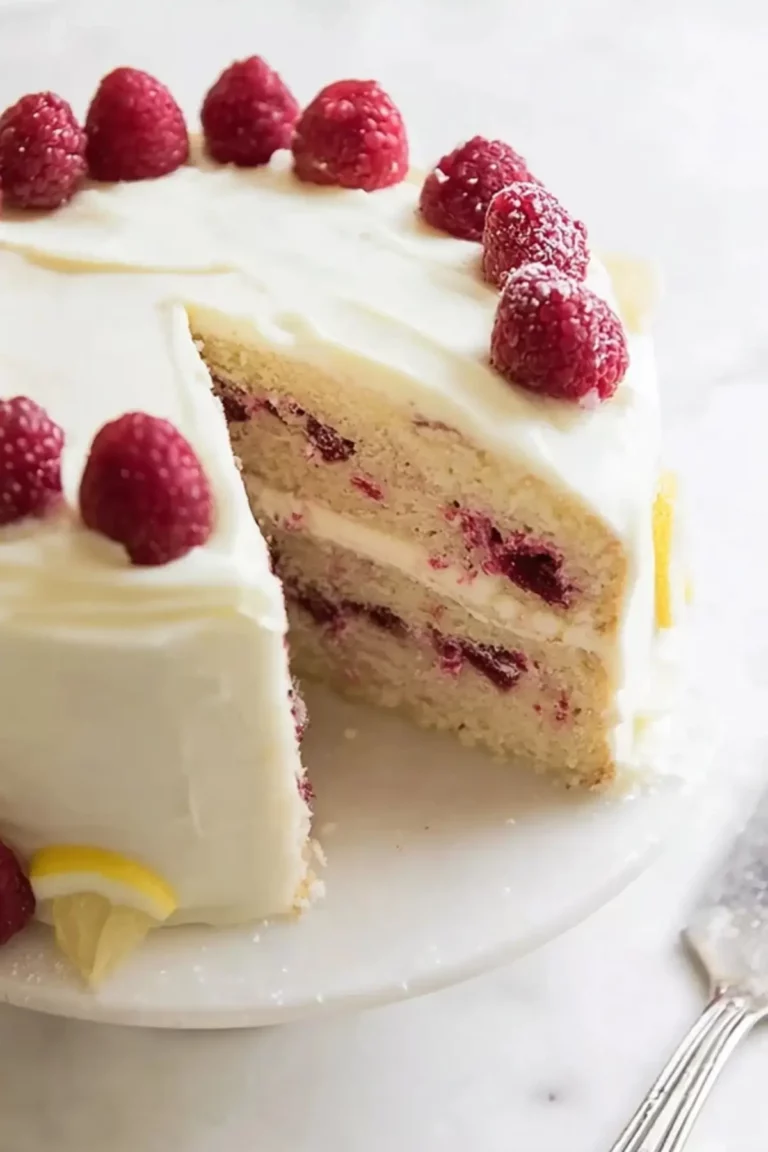 Raspberry Cake with Lemon Buttercream