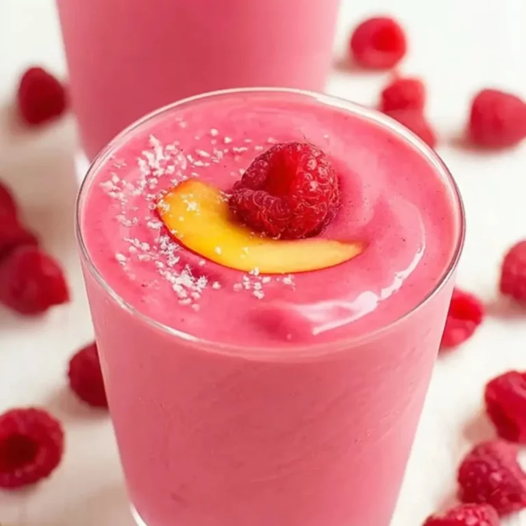 Raspberry Peach Smoothie