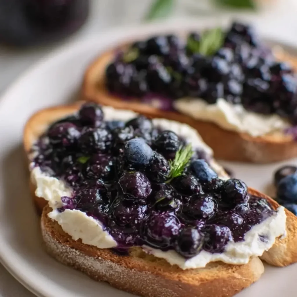 Roasted Blueberry Toast