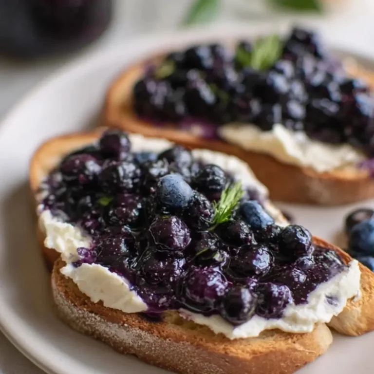 Roasted Blueberry Toast