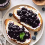 Roasted Blueberry Toast