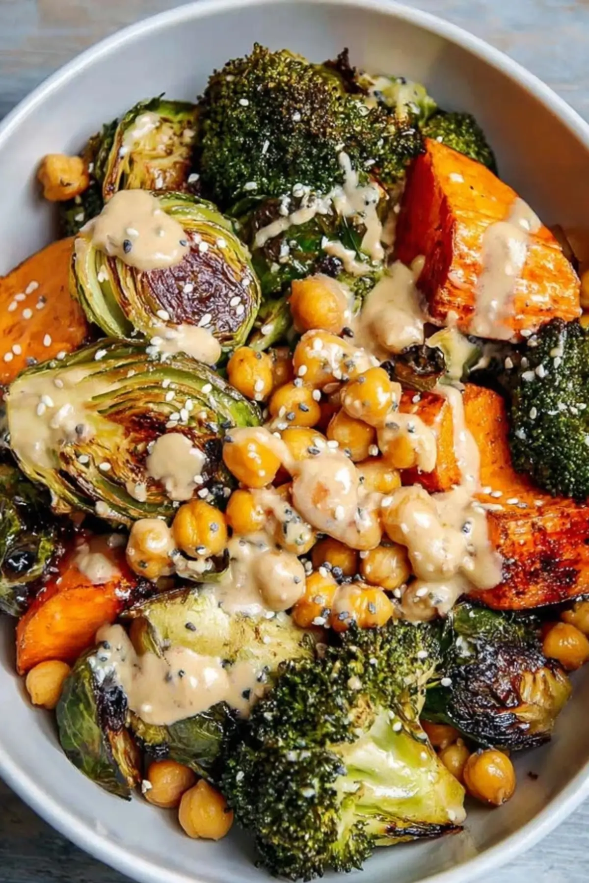 Roasted Veggie and Chickpea Bowl