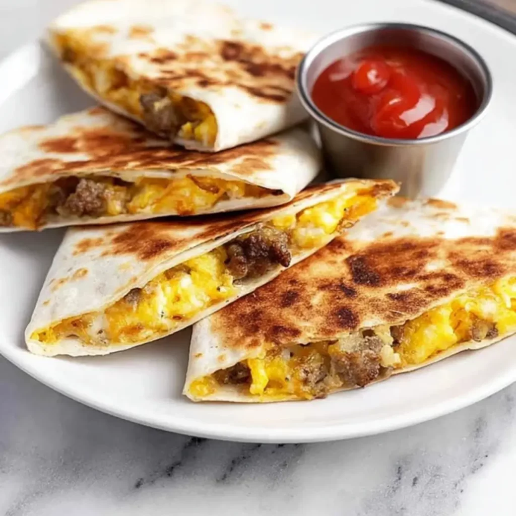 Sausage and Egg Breakfast Quesadillas