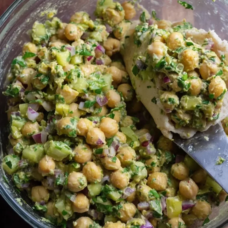 Smashed Chickpea Salad Stuffed Pitas