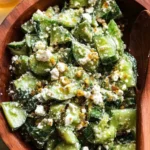 Smashed Cucumber Salad with Feta