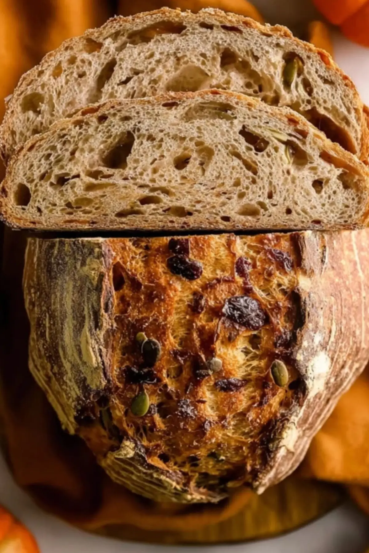 Sourdough Pumpkin Apple Bread