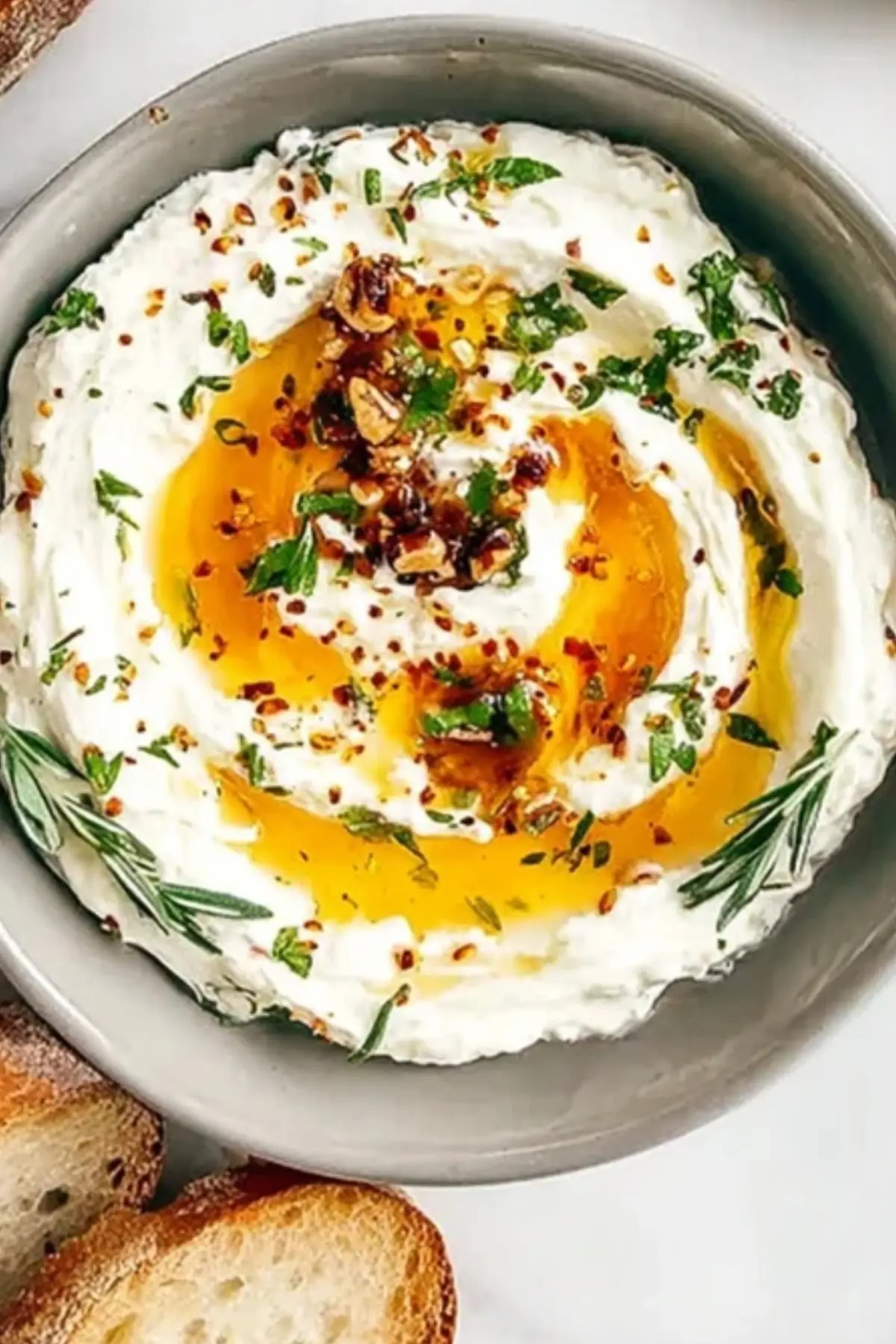 Spicy Ricotta Dip with Hot Honey