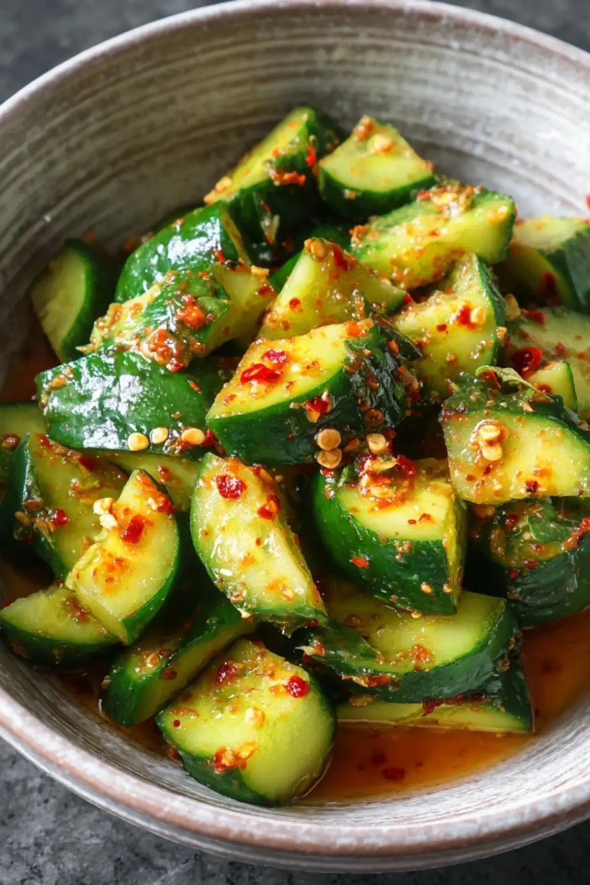 Spicy Smacked Cucumber Salad