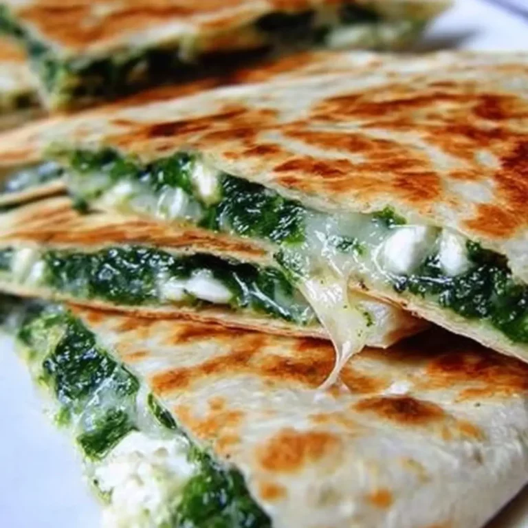 Spinach and Feta Quesadillas
