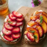 Strawberry Honey Breakfast Toasts