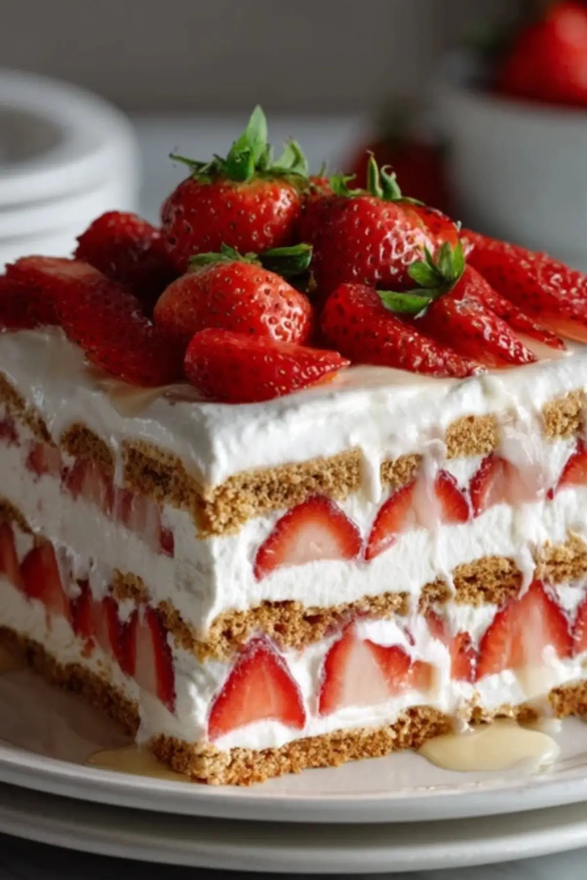 Strawberry Icebox Cake