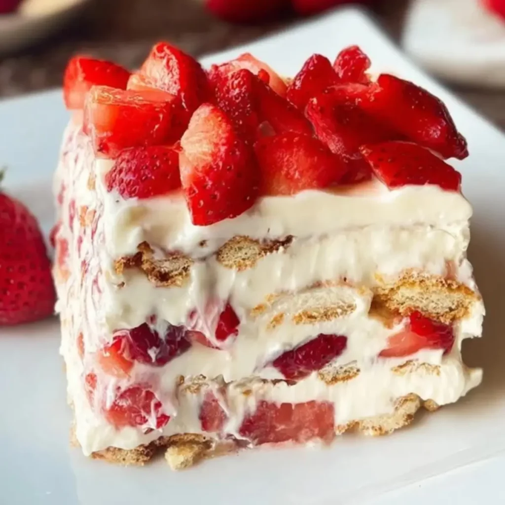 Strawberry Icebox Cake