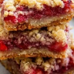 Strawberry Oatmeal Crumble Bars