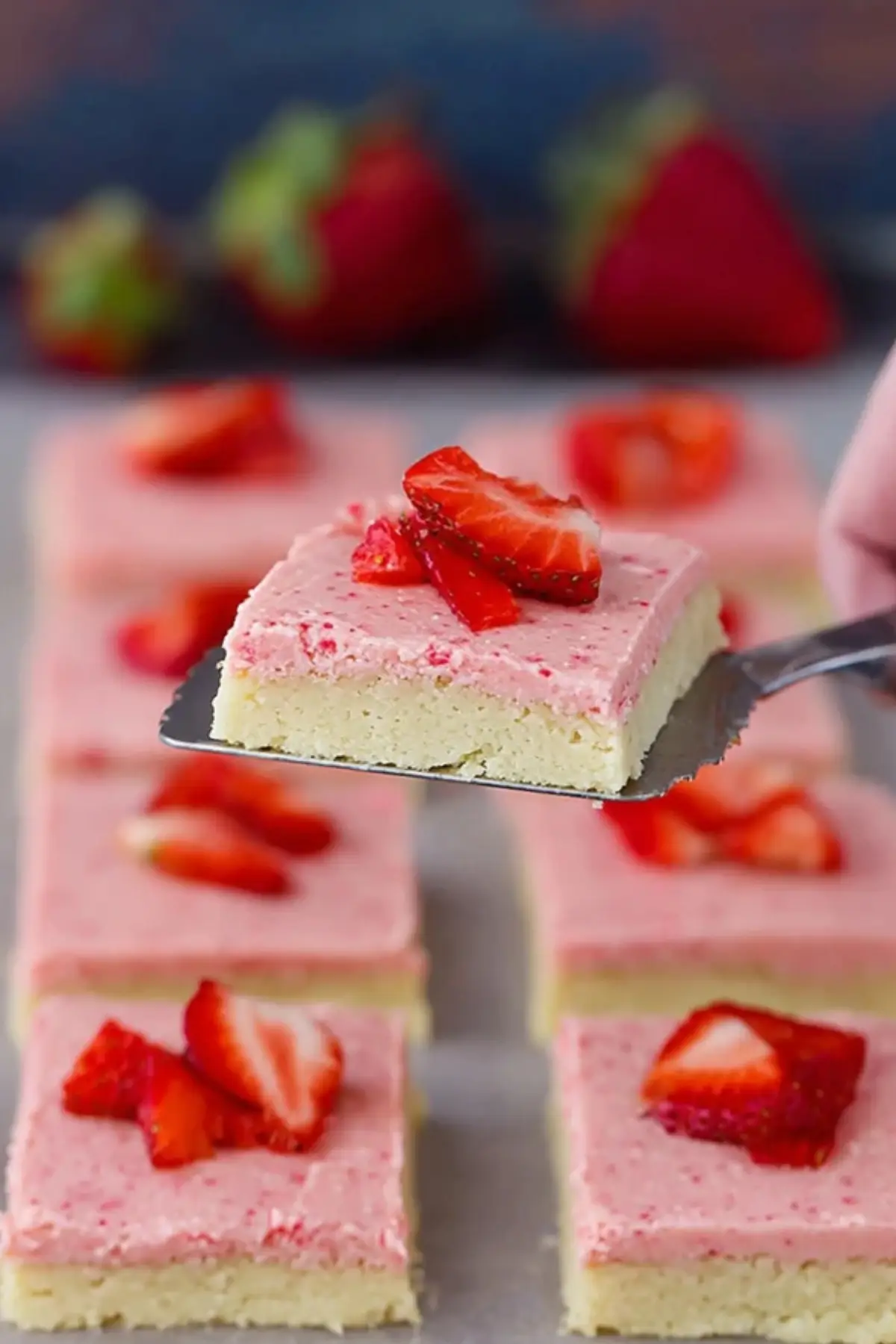 Strawberry Sugar Cookie Bars