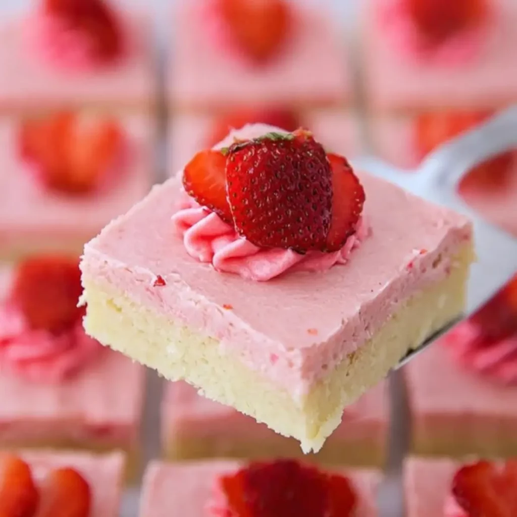 Strawberry Sugar Cookie Bars