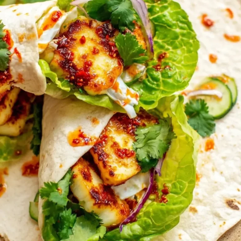 Sweet Chili Halloumi Wraps
