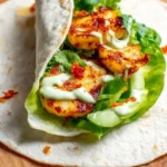 Sweet Chili Halloumi Wraps