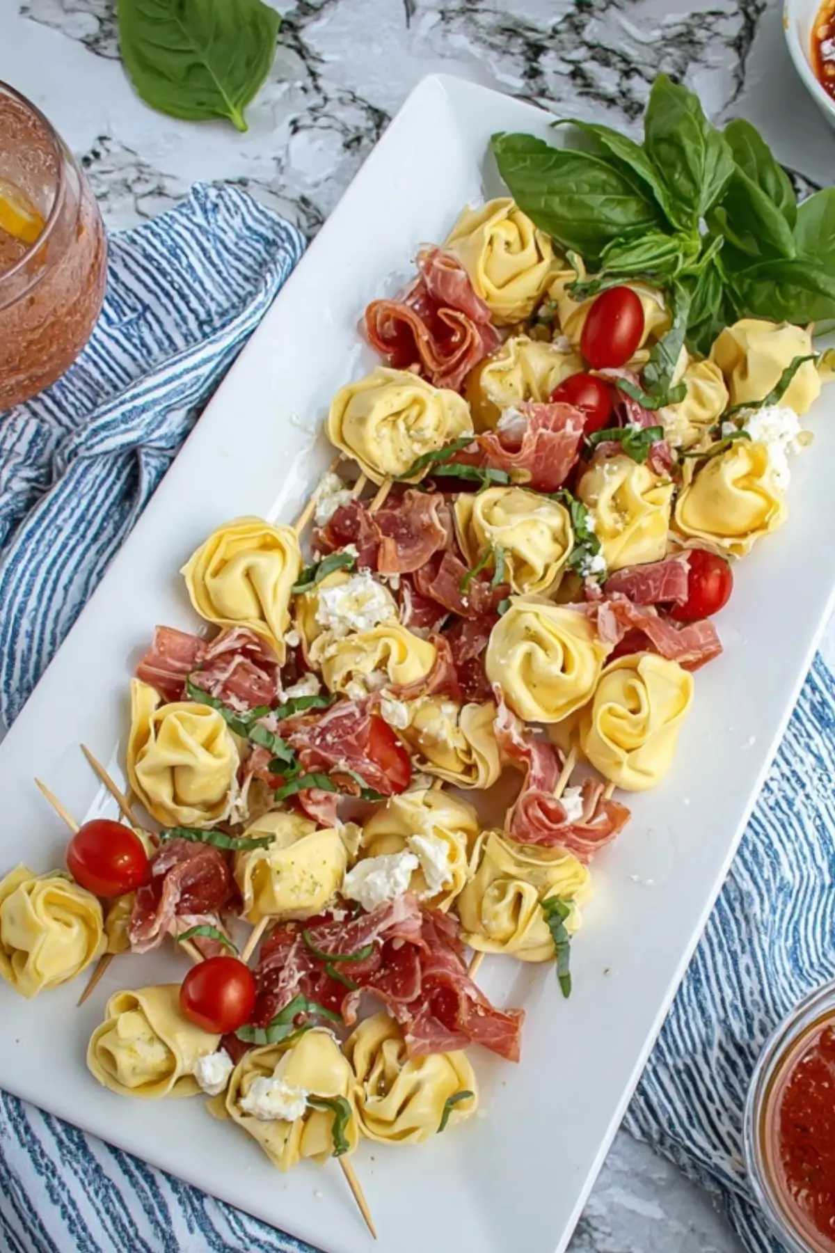 Tortellini Skewers Appetizer