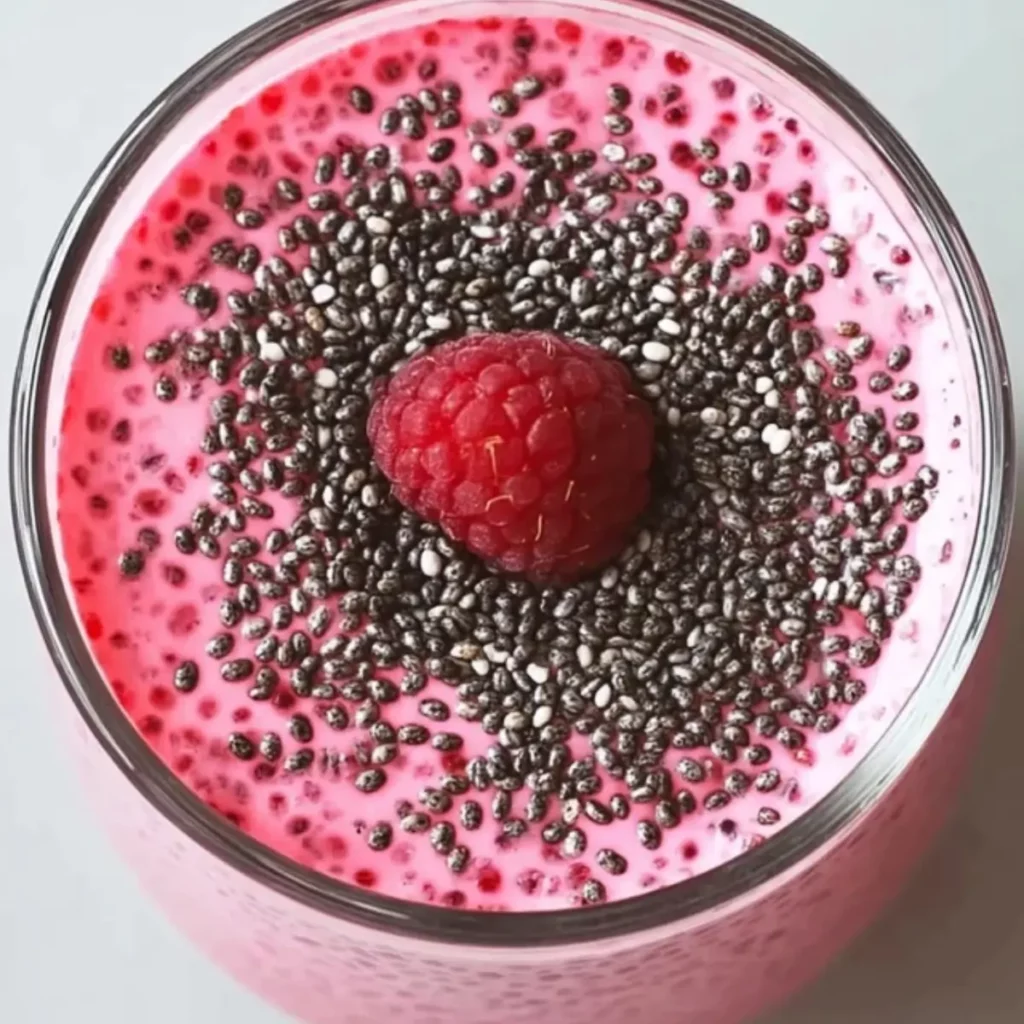 Vegan Raspberry Chia Pudding