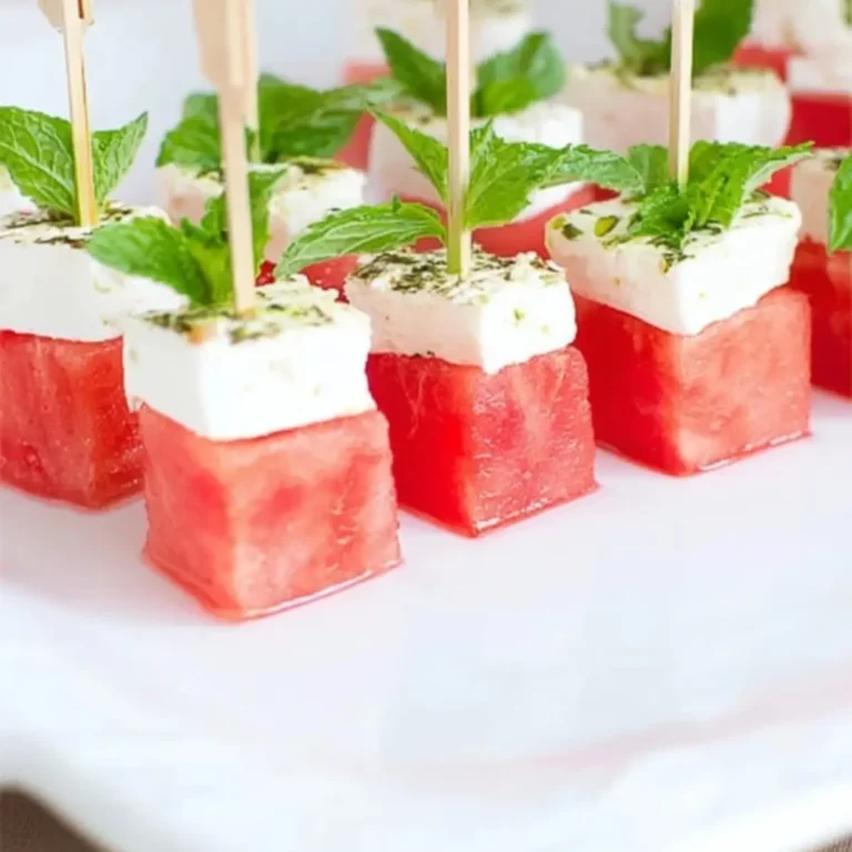 Watermelon Feta Skewers